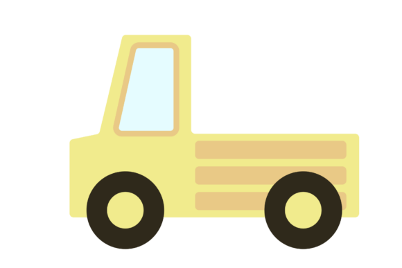 Evaluating the Cute Yellow Pickup Truck Graphic for Professional and Commercial Use