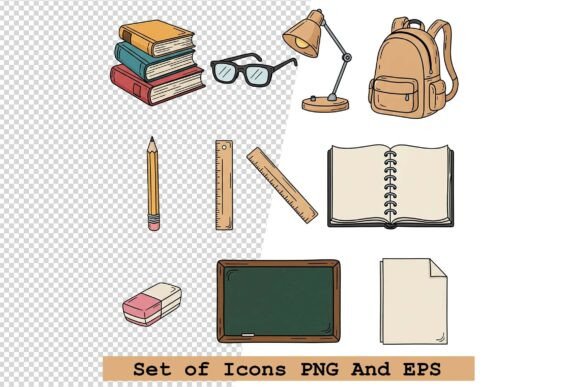 Hand Drawn Study Icons: Creative Vector Set