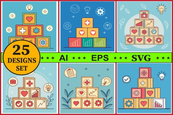Healthcare Icon Vector Clipart Bundle