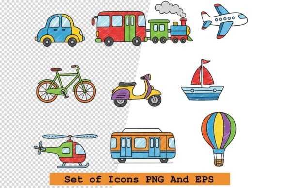 How Hand-Drawn Transport Icons Elevate Modern Design Projects