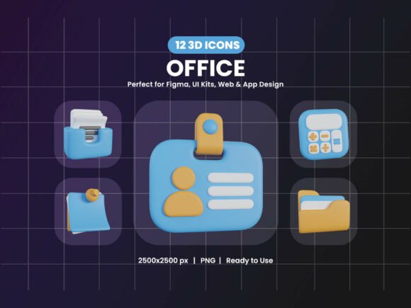 How the Office 3D Icon Pack Transforms Modern Productivity Visuals