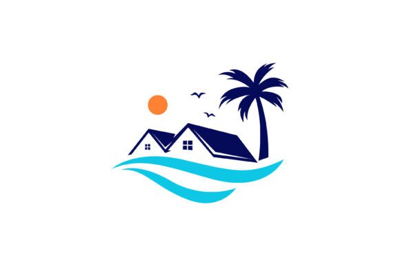 Revitalize Your Corporate Image with a Beach House Seaside Logo Business: Design for the Modern Brand
