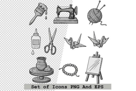Set of Hobby Icons in Hand Drawn Doodle: A Versatile Vector Icon Set for Modern Design Projects