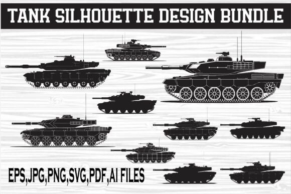 Tank Combat Fighting Vehicle Silhouette: A Practical Design Resource for Defense and Military-Themed Projects