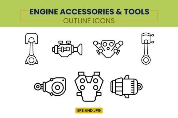 The Essential Guide to Engine Accessories Tools Outline Icons in Modern Automotive Design
